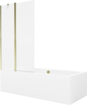 Vonia Mexen Cube su apdaila ir stiklo sienele, 180x80 cm + 100 cm