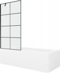 Vonia Mexen Vega su apdaila ir stiklo sienele, 160x70 cm + 90 cm