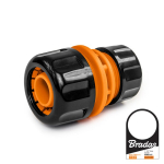 Laistymo žarnų sujungimo adapteris 1" / 3/4" Bradas BLACK LINE