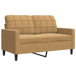 Dvivietė sofa, rudos spalvos, 120cm, aksomas