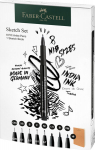 Ra&scaron;iklių rinkinys Faber Castel Pitt Artist Pen + eskizų bloknotas