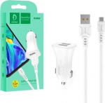 Denmen automobilinis įkroviklis su Usb-c kabeliu, 3100 Ma