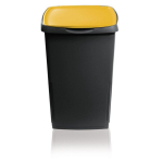 Atliekų konteineris Ecosolution 45L 37x36x53,5cm tamsiai pilka/geltona
