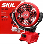 Stalinis akumuliatorinis ventiliatorius 20v Usb-c 3163 Skil be&scaron;epetėlinis korpusas