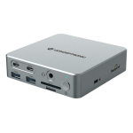 USB &scaron;akotuvas Conceptronic 110521107101 Sidabras 100 W