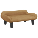 Vaiki&scaron;ka sofa, rudos spalvos, 70x40x24cm, aksomas