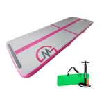Airtrack gimnastikos kilimėlis MASTER 300 x 100 x 10 cm rožinė-pilka