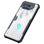 &bdquo;XUNDD&ldquo; kieto silikono (TPU) akrilinis dėklas - skaidrus / juodas (Rog Phone 7 / 7 Pro)