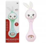 Muzikinis dantukų dygimo žaislas Bunny Pink