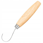 MORAKNIV Hook 163 lenktas drožinėjimo peilis su dvigubai a&scaron;menimis medine rankena