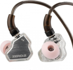 Linsoul 7hz x Crinacle Zero:2 ausinės, atnaujintos 10 mm iem su dinaminiu tvarkykle, laidinės žaidimų ausinės, ofc iem kabelis su mikrofonu muzikantams (type-c, su mikrofonu, sidabrinės)