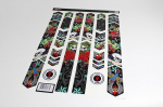 Bike-label X400118va dviračių lipdukų rinkinys xl tattoo motif skull old school