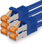 1attack.de Cat.7 tinklo kabelis Cat7 ethernet kabelis patch kabelis tinklo Lan kabelis Cat.7 neapdorotas kabelis 10 gb/s (sftp pimf lszh) rinkinys su rj45 jungtimi cat.6a