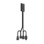Tzmrit Interstellar-v2/v2rs 5v 3pin+4pin Pwm ventiliatoriaus jungties linija, juoda