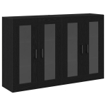 vidaXL Sieniniai baldai 2 pcs Juodas ąžuolas 69,5 x 34 x 90 cm