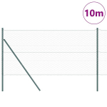 Hexagono tvora Žalia 1x10 m Plienas,Tvoros stulpai 7 vnt. Žalia &Oslash;32 mm 150 cm Cinkuota plienas