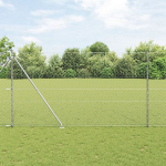 Heksagoninė tvora 1.6x100 m Cinkuotas plienas,Stulpeliai su smaigaliu 13 vnt &Oslash;32 mm 180 cm Cinkuotas plienas