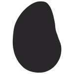 Kilimas "HUARTE" Trumpas Pile Mink&scaron;tas ir Plaunamas Juodas 160x230 cm