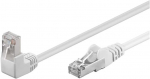 Cat 5e F/utp tinklo kabelis su 90&deg; kampu jungtimi [pilkas] 2 m