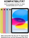 Avnicud dėklas su klaviatūra Ipad 10/11 kartai, 10.9/11 colių, violetinis