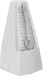 Mechaninis standartinis metronomas universalus metronomas pianinui, būgnams, smuikui, gitarai, būgnams, garsus garsas, standartinis metronomas, muzika, plastikas, baltas takelis, tempas (baltas)