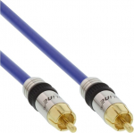 Inline Rca audio kabelis paauksuotomis jungtimis / Rca Male/male 2 m 1 vnt.