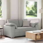 Dvivietė sofa Debesų pilkos spalvos 120 cm audinys