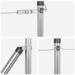 Tvorelių stulpai 7 vnt &Oslash;32 mm 100 cm Cinkuotas plienas