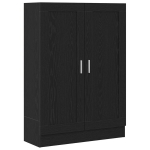 Knygų spinta Juoda 82,5x30,5x115 cm I&scaron; Inžinerinio medžio