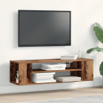 Sieninė televizoriaus spintelė Senovinė mediena 100x30x26,5 cm I&scaron;dirbta mediena