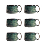 6x MIDO puodelių rinkinys mažas turkio spalvos 400 ml HOMLA