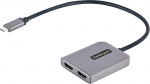 Startech.com Usb-c į dvigubą Hdmi adapterį, Usb Type-c multi-monitor Mst &scaron;akotuvas, dvigubas 4k 60hz Hdmi ne&scaron;iojamojo kompiuterio ekrano plėtiklis / skirstytuvas, Hdr, itin ilgas integruotas kabelis, tik Windows (mst14cd122hd)