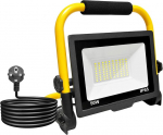 Led statybinis prožektorius 50 w, 5000 lm, led darbo lemputė su ki&scaron;tuku 3 m, statybinis prožektorius, atsparus vandeniui ip65, baltas 360&ordm; besisukantis ap&scaron;vietimas 6000 k laukui, dirbtuvėms, garažui