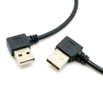 Chenyang 2 vnt. Usb ilgiklis, Usb 2.0 Type A Male to Female 90 laipsnių kampu duomenų perdavimo ir įkrovimo ilgiklis 40cm