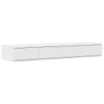 Lovos stalčiai Balti 120x36,5x16,5 cm I&scaron;dirbtas medis