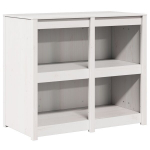 Lauko virtuvės spinta Balta 106x55x92 cm Kieta pu&scaron;ies mediena