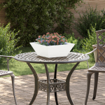 metalinis vazonas &Scaron;alta balta Metalas 40 x 40 x 15 cm