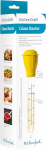 Kitchencraft stiklinis &scaron;virk&scaron;tas, virtuvinis &scaron;virk&scaron;tas skirtas mėsos sultims, padažų &scaron;virk&scaron;tas ir daugiau, 30 ml talpos stiklinis vamzdelis, 22 cm ilgio, 1 &scaron;virk&scaron;tas, 5.4 x 5.9 x 24.4 cm, skaidrus/geltonas