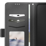 Dėklas - Galaxy XCover 7 Pro - Dirbtinė juoda oda - Vaizdo palaikymas - Integruota rankena