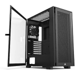 ATX korpusas - MONTECH - AIR 1000 Lite - Juodas - 3 ventiliatoriai 120 mm - &Scaron;oninis stiklo skydelis