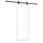 vidaXL Slankios durys ORKDAL Balta ir juoda 83 x 211 cm