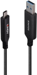 Lindy 43397 kabel USB USB 3.2 Gen 1 (3.1 Gen 1) 50 m USB A USB C Czarny