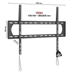 Fiber Novelty C6F 55&ndash;120&Prime;(iki 120 kg,VESA 90*60 cm)