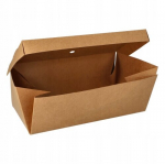 Burgerio dėžutės sulankstymo rinkinys PURE 13x25x10cm 20vnt., Burgerio dėžutės sulankstymo rinkinys PURE 13x25x10cm 20vnt.