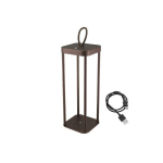 Beper P207ILI102 įkraunamas Corten žibintas &ndash; stilingas belaidis LED stalinis &scaron;viestuvas