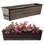KADAX Balkoninė Dėžė Vazonas Vazonas Didelis 60cm Gėlių paketas 4 vnt gėlių stovas