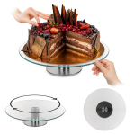 KADAX besisukantis tortų stovas 28cm stiklas
