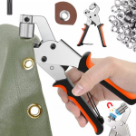 Kniedžių presas baneriams, kniediklis, kniedžių įrenginys 10mm + 600 kniedės