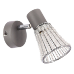 Sieninis &scaron;viestuvas Candellux CURTIS pilkas, reguliuojamas, 1xE14 40W