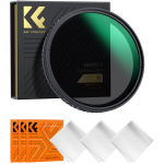 K&F Concept K&F 46MM Nano-X Variable/Fader ND Filter, ND2~ND32, W/O Black Cross with 3pcs cleaning cloths